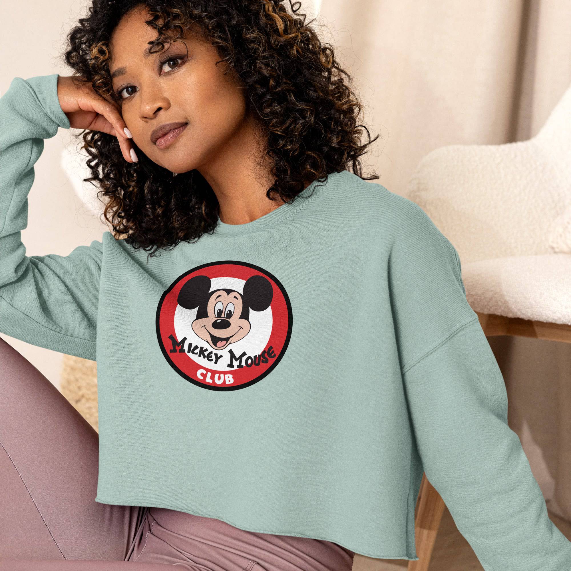 Cropped disney sweatshirt fashion